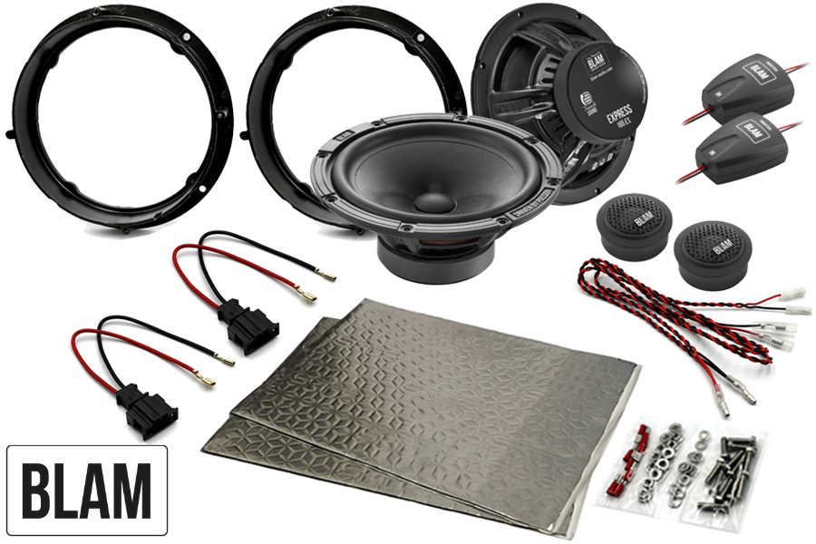 Skoda 165mm (6.5 Inch) complete BLAM EXPRESS speaker upgrade fitting kit