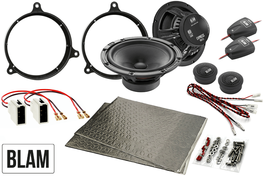 Toyota, Subaru Impreza 165mm (6.5 Inch) complete BLAM EXPRESS speaker upgrade fitting kit