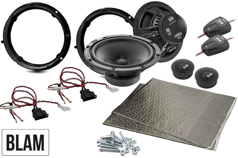 VW, Seat, Skoda, 165mm (6.5 Inch) complete BLAM EXPRESS speaker upgrade fitting kit