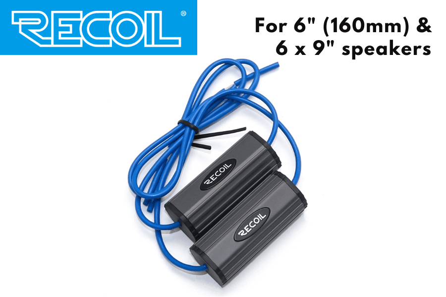 RECOIL Tweeter Bass Blockers/ Filters/ Capacitors (FOR 6 INCH (160mm) AND 6X9 INCH SPEAKERS)