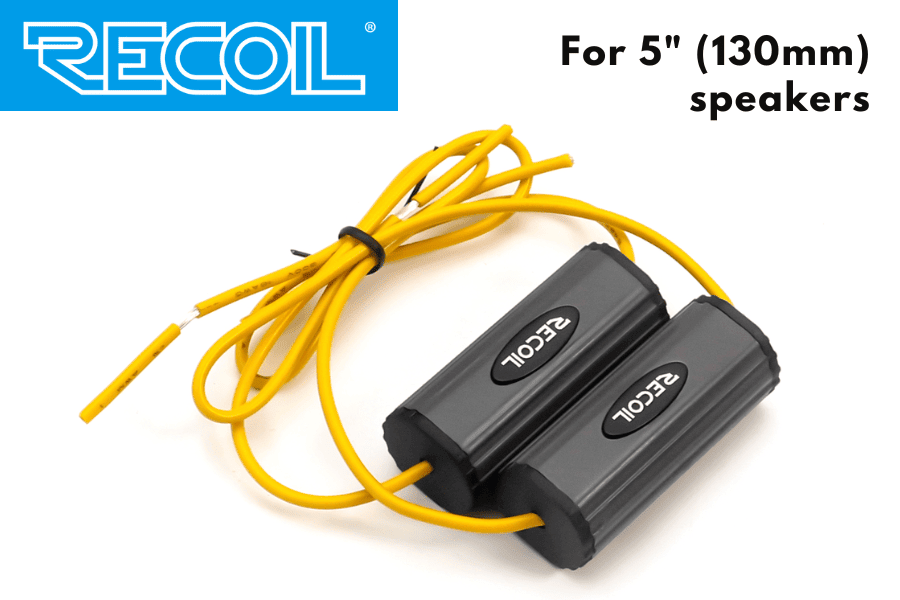 RECOIL Tweeter Bass Blockers/ Filters/ Capacitors (FOR 5 INCH (130mm) SPEAKERS)