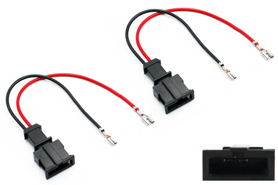 Volkswagen, Tweeter (Female Connector) Adapter Cables Leads (Pair)