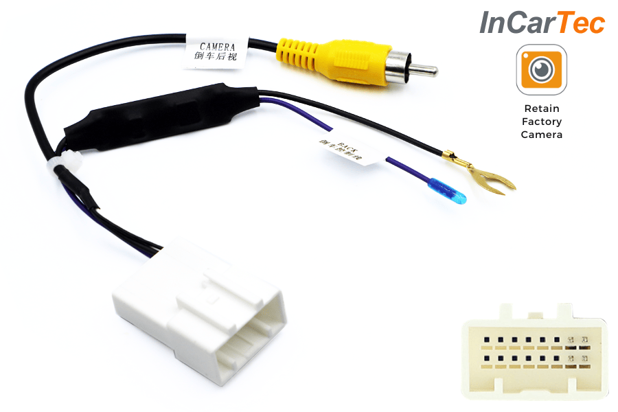 Retain original factory camera on select Toyota, Scion and Subaru cars (16 PIN CONNECTOR)