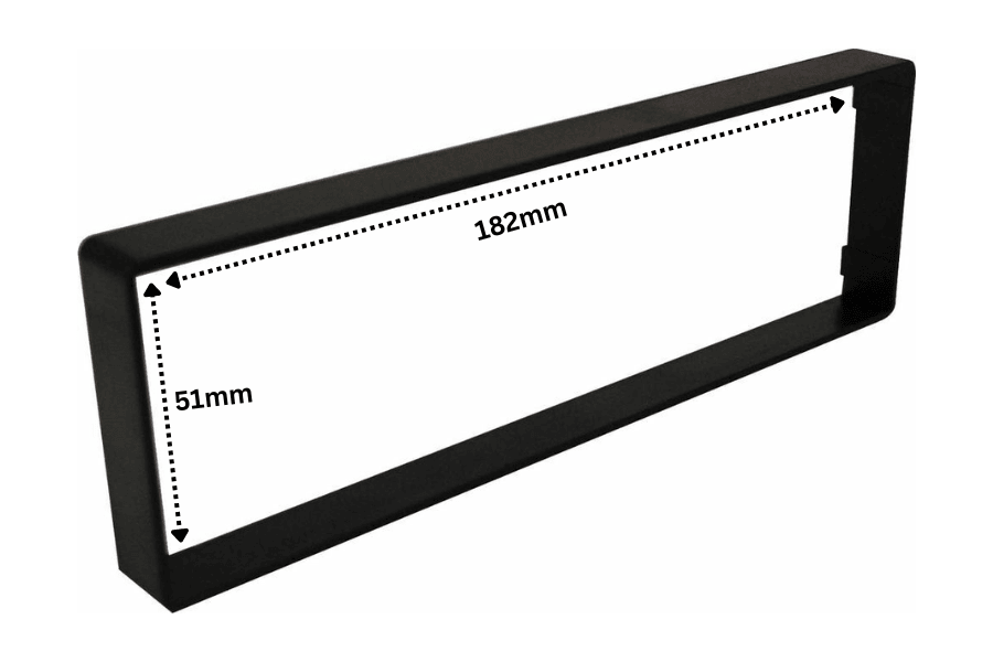 No Single DIN fascia is required