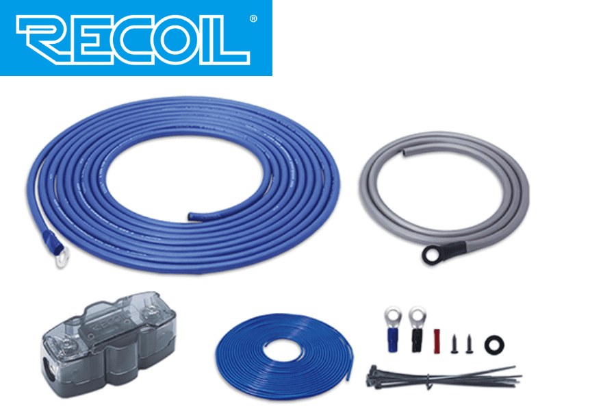 Recoil True 4 AWG/ Gauge (20mm2) CCA Amplifier power installation wiring kit