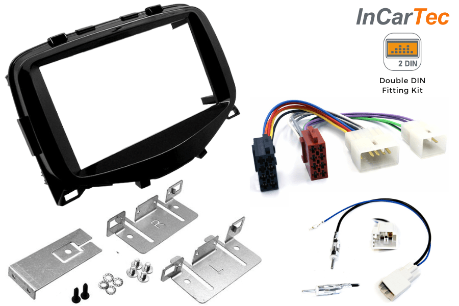 Citroen C1/Peugeot 108/Toyota Aygo (14-21) Double DIN car stereo upgrade fitting kit (WITHOUT SWC)