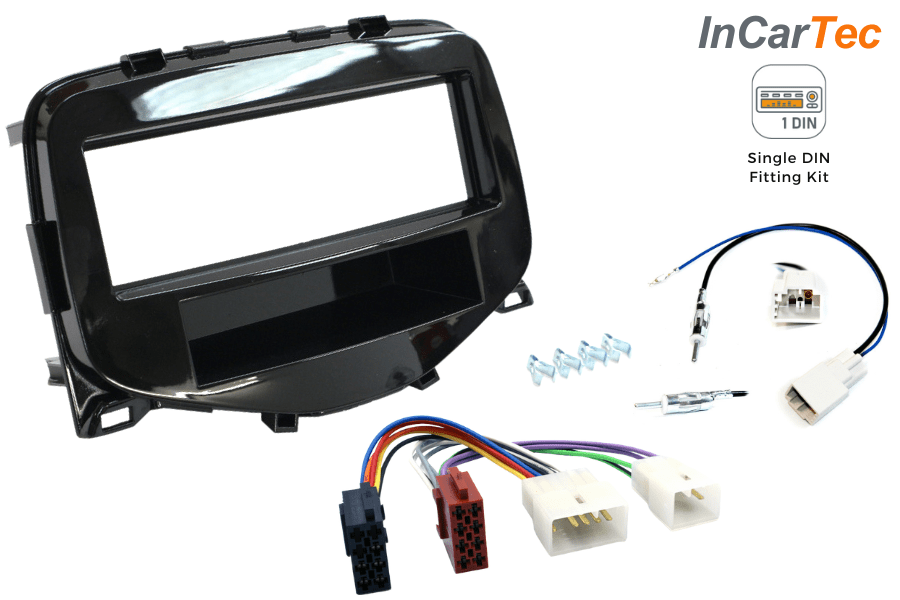 Citroen C1/Peugeot 108/Toyota Aygo (14-21) Single DIN car stereo fitting kit (WITHOUT SWC)