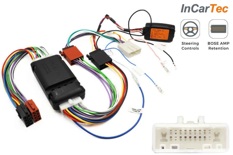 Nissan car audio steering wheel control and BOSE retention interface (20 Pin connector)