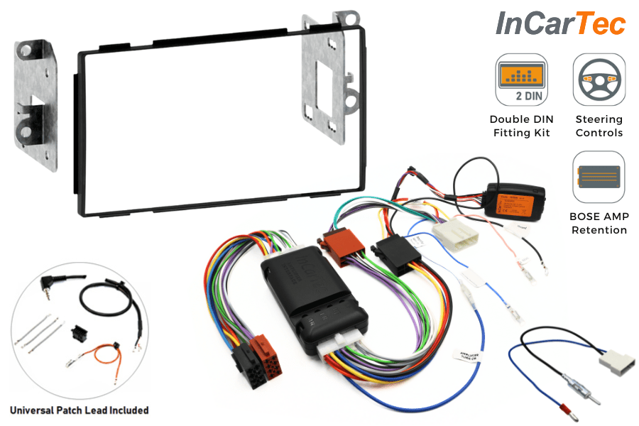 Nissan Qashqai (2007-2013) Double DIN car stereo upgrade fitting kit (WITH SWC AND BOSE)