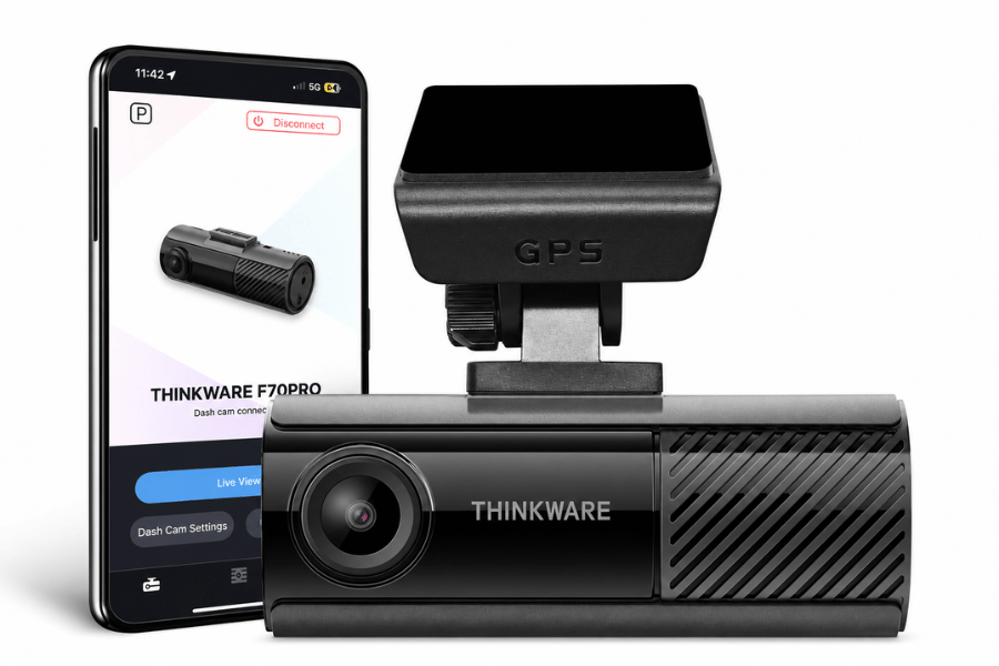 Thinkware F70 PRO 1080p Front Dash Cam with GPS Mount and 32GB Card