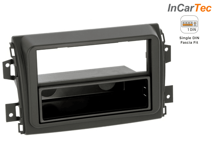 Fiat Ducato 8-Series (2021 onwards) Single DIN Car Radio Fascia adapter panel (MATT BLACK)