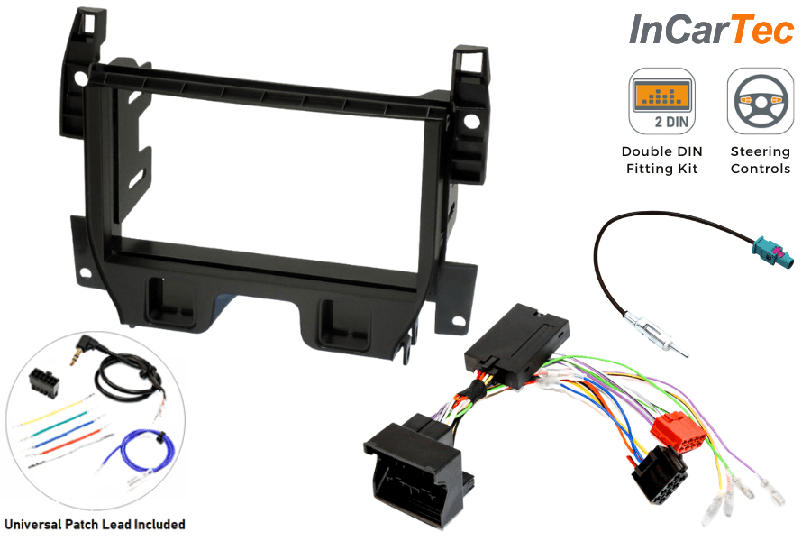 DS Automobiles DS3 (2016-2019) Double DIN car stereo upgrade fitting kit (WITH SWC)