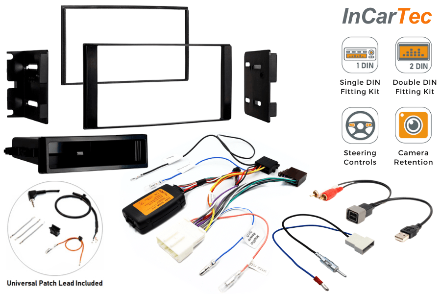 Nissan NV200 (2014-2019) Single/ Double DIN car stereo upgrade fitting kit (SWC AND USB RETENTION)
