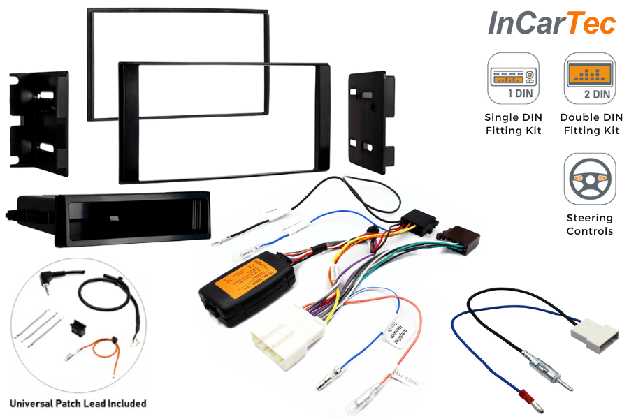 Nissan NV200 (2010-2019) Single/ Double DIN car stereo upgrade fitting kit (WITH STEERING CONTROLS)