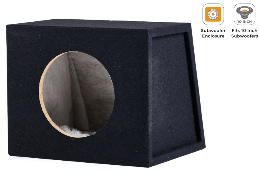 10 Inch Sealed High Quality Subwoofer Enclosure Bass Box (18mm Thick MDF)