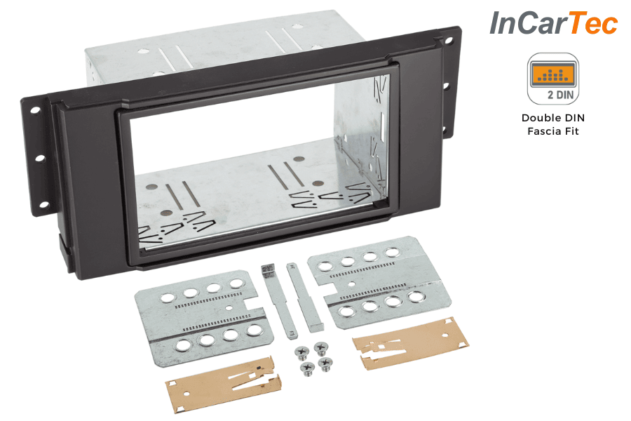 Landrover Freelander II (L359) (2006-2014) Double DIN fascia adapter panel and cage kit (MATT BLACK)