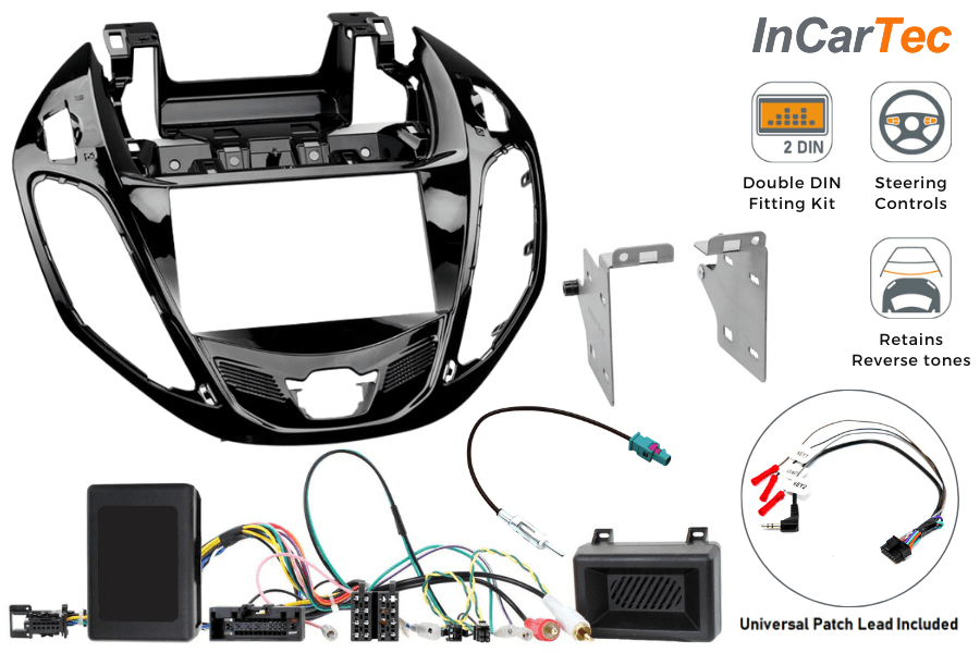 Ford B-Max Transit Courier Double DIN Stereo Fitting Kit (WITH SWC and PDC)