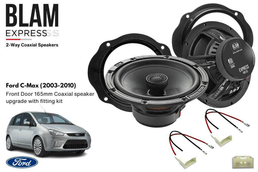 Ford C-Max (2003-2010) BLAM EXPRESS 165EC Front Door Coaxial speaker upgrade fitting kit