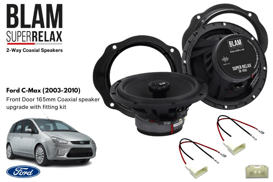 Ford C-Max (2003-2010) BLAM SR165C Front Door Coaxial speaker upgrade fitting kit