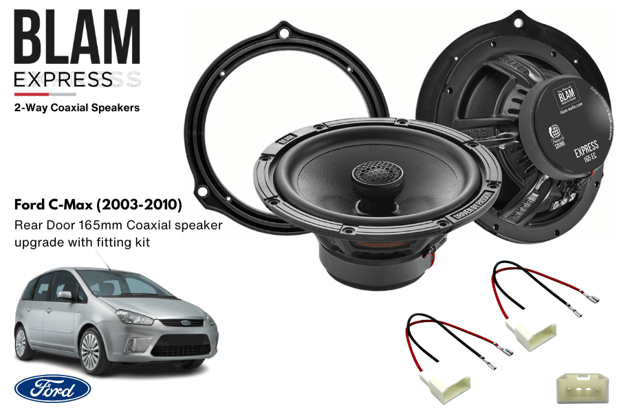 Ford C-Max (2003-2010) BLAM EXPRESS 165EC Rear Door Coaxial speaker upgrade fitting kit