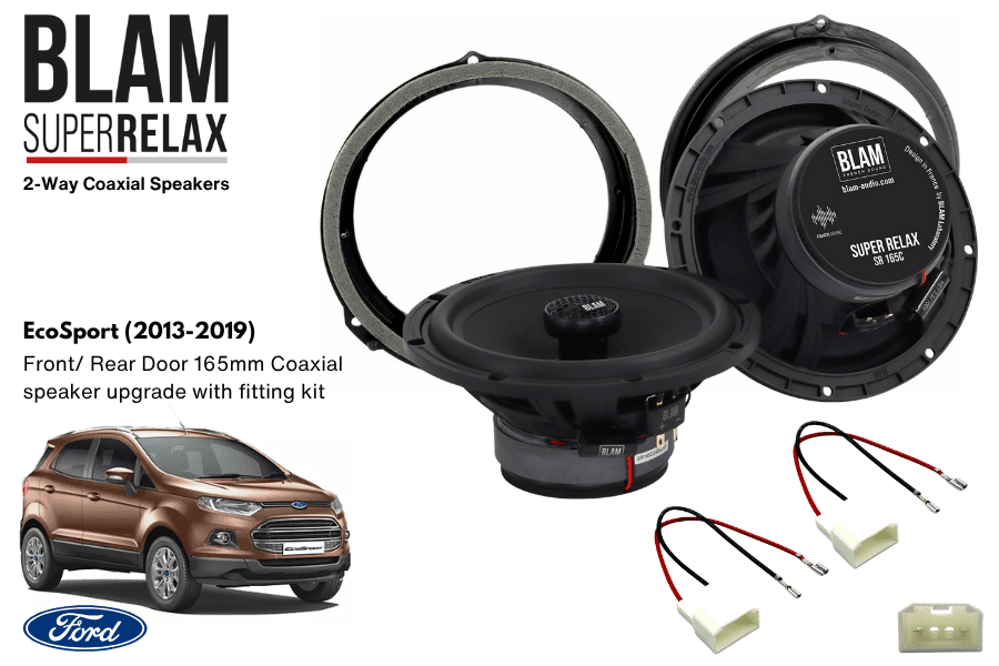 Ford EcoSport (2013-2019) BLAM SR165C Front/ Rear Door Coaxial speaker upgrade fitting kit