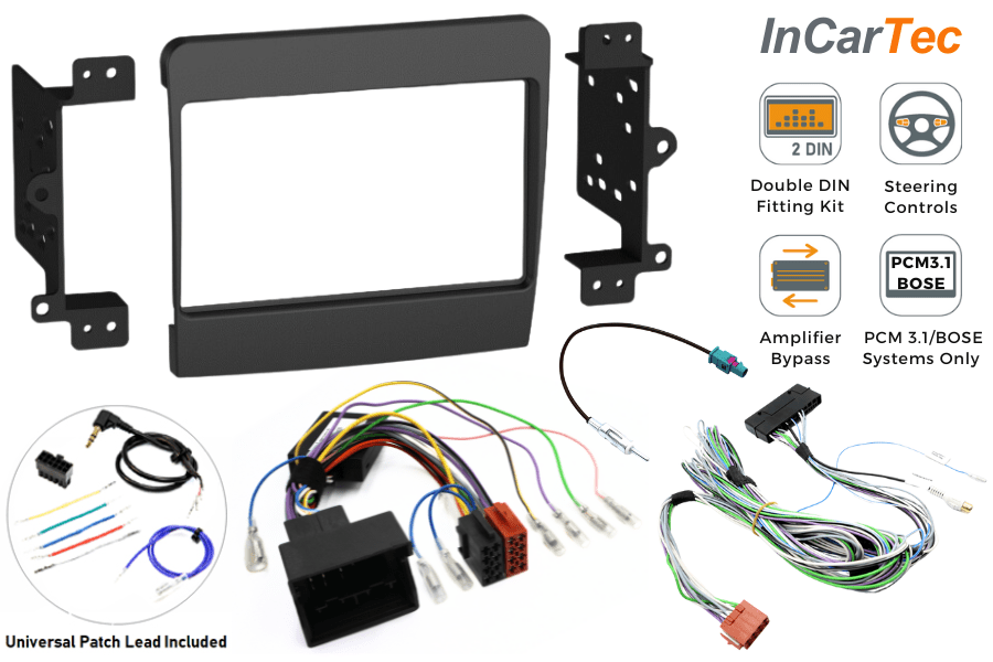 Porsche 911, Boxster, Cayman (12-16) Double DIN car stereo upgrade fitting kit (PCM3.1/ BOSE)