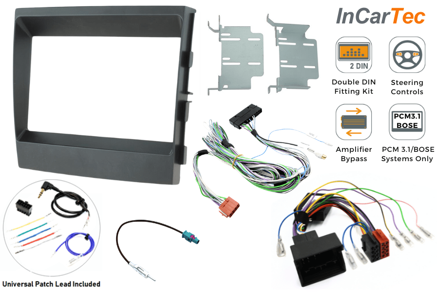 Porsche Panamera (2009-2016) Double DIN car stereo upgrade fitting kit (PCM3.1/ BOSE AUDIO)