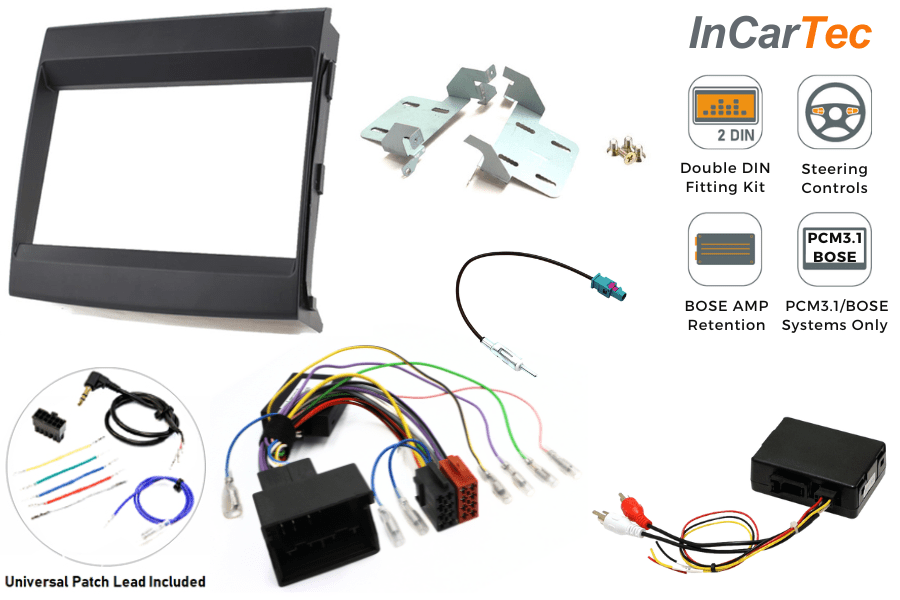Porsche Cayenne (2010-2016) Double DIN car stereo upgrade fitting kit (PCM 3.1/ BOSE AUDIO)