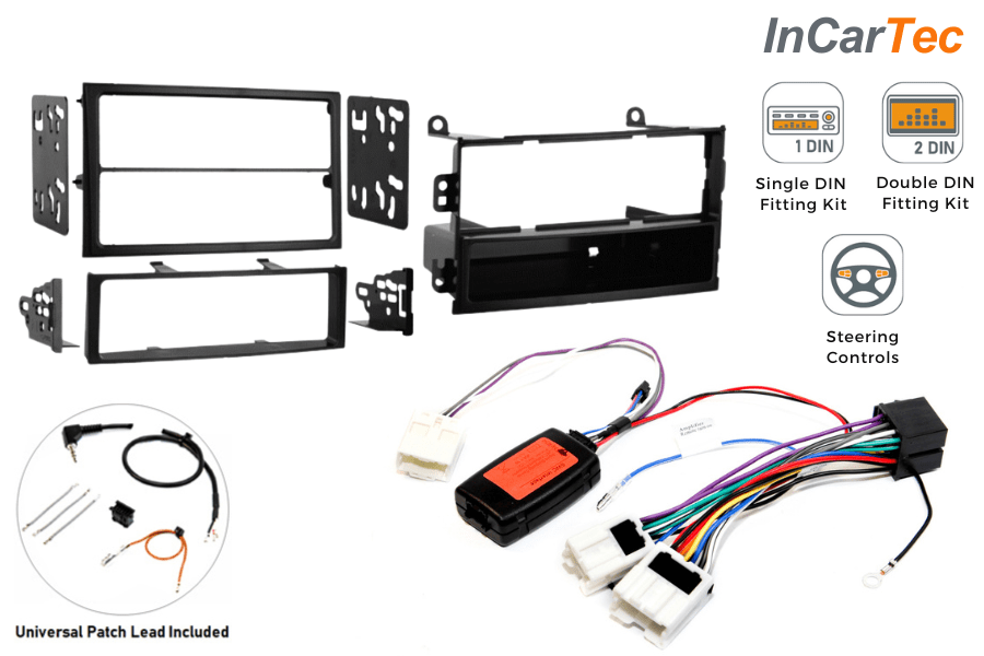 Nissan 350Z (03-05) Single/ Double DIN car stereo upgrade fitting kit (STANDARD AUDIO)