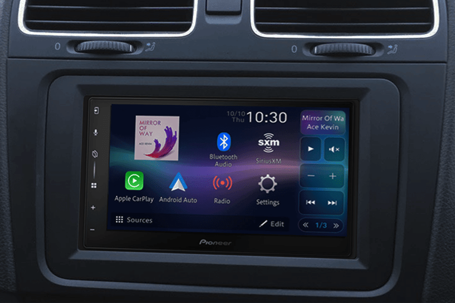 VW (RNS) Pioneer SPH-DA77DAB Apple Carplay/ Android Auto (Climate Control/ Parking Screen retention)