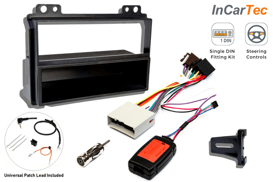Ford Fiesta Fusion (4500 RDS) Single DIN car stereo fitting kit (With Steering Controls)