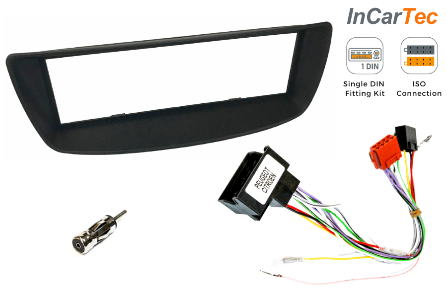 Citroen C1, Peugeot 107 (RDS) Single DIN car stereo fitting kit (Without Steering Controls)