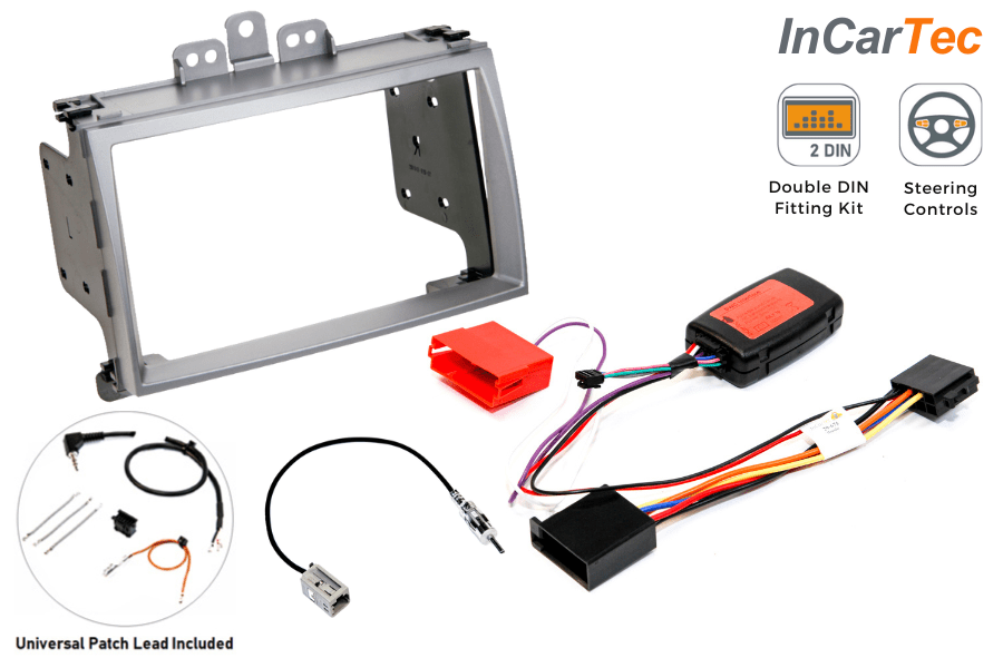 Hyundai i20 (2008-2012) Double DIN car stereo upgrade fitting kit (SILVER)