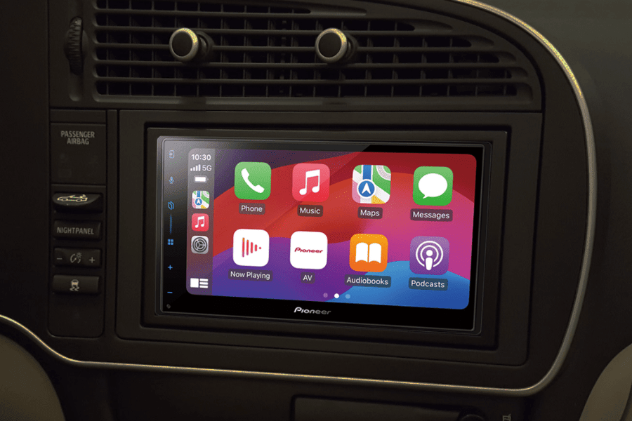 SAAB 9-3 (06-13) car stereo upgrade kit with Pioneer SPH-DA77DAB (Apple Carplay/ Android Auto)
