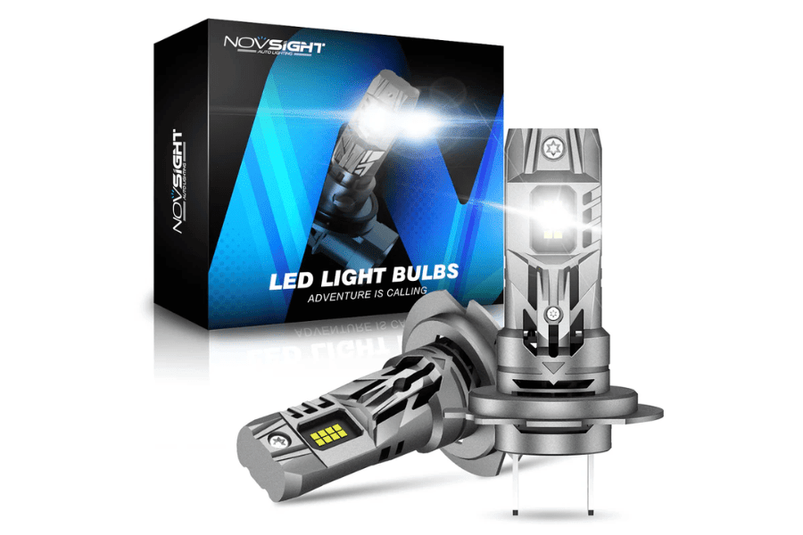 Novsight N63 Series Mini Wireless H7 LED Bulbs Original Mini Size 70W 16000LM 6500K White