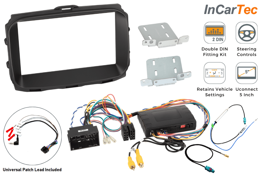 Alfa Romeo Giulietta (2014-2021) Double DIN car stereo upgrade fitting kit (Uconnect 5 Inch)