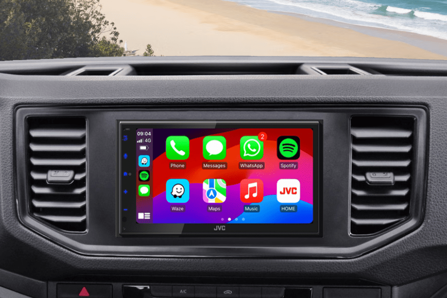 VW Crafter (2017-2023) JVC KW-M595DBT Apple Carplay/ Android Auto stereo upgrade (With SWC)