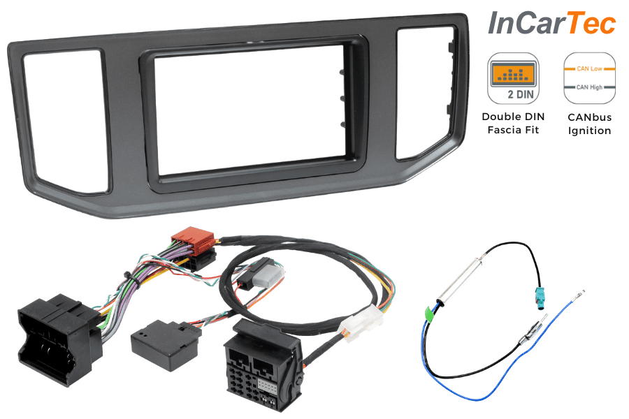 MAN TGE (2017-2023) Double DIN car stereo upgrade fitting kit (Without Steering controls)