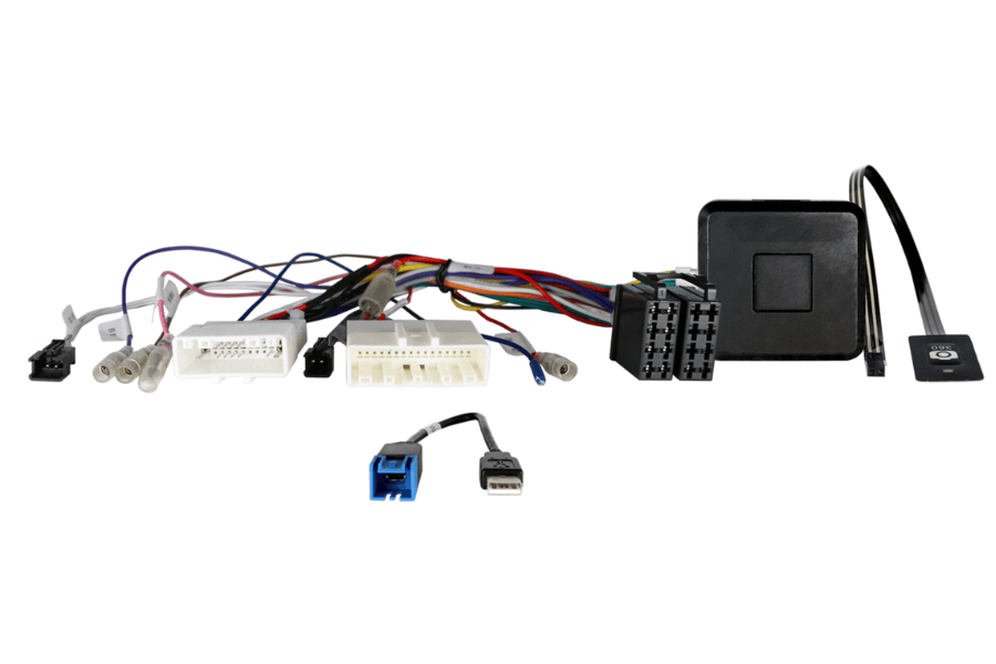 Nissan car audio steering wheel control interface and 360° camera retention