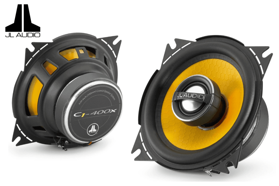 JL Audio C1-400x 4 Inch (100mm) Coaxial Car Speakers | 2-Way | 105 Watts