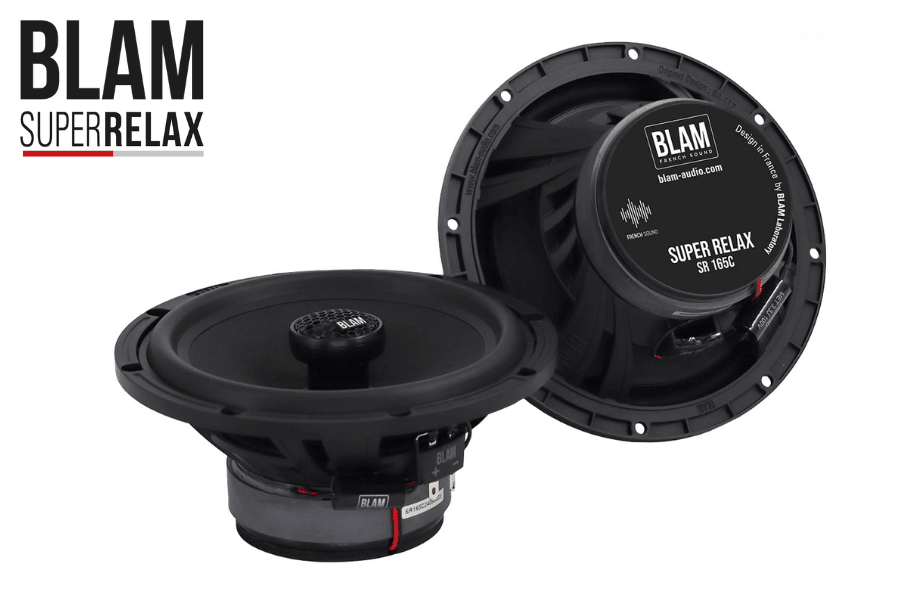 BLAM Super Relax SR165C 6.5" (165mm) Hi-efficiency 3ohm Coaxial Car Speakers