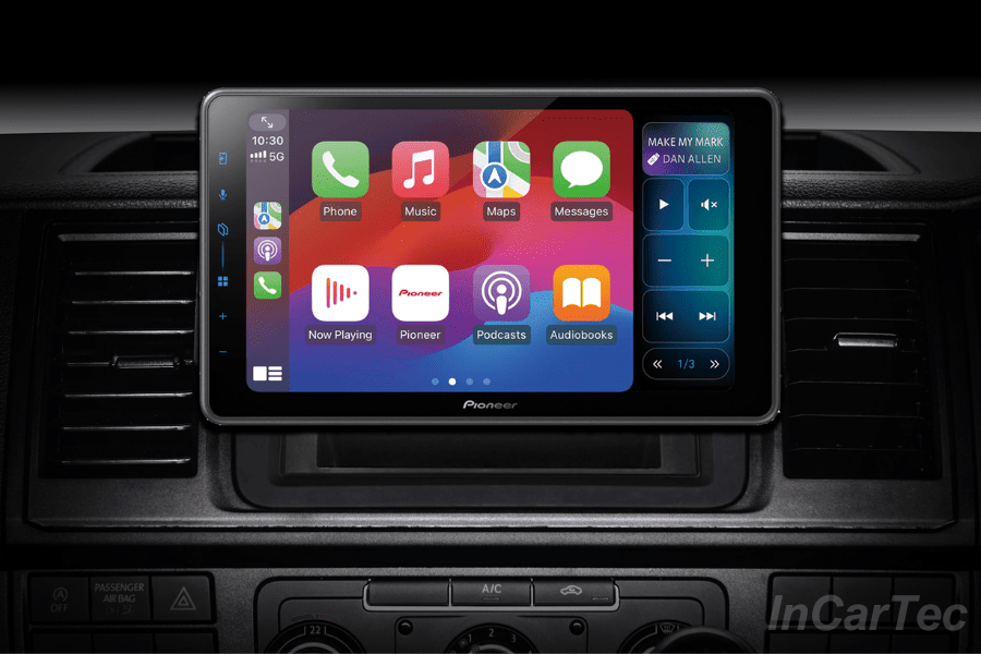 VW Transporter T6 Pioneer SPH-EVO98DAB Stereo Kit with Wireless CarPlay Android Auto DAB+