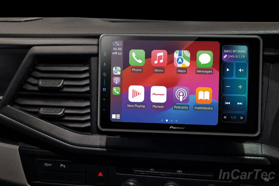 VW Transporter T6.1 Pioneer SPH-EVO98DAB 9" Floating Stereo with Steering Wheel Controls