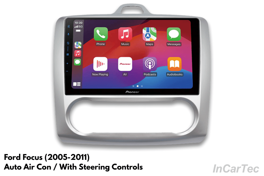 Ford Focus (2005-2011) Pioneer SPH-PF97BT 9" Perfect Fit Upgrade (Auto Air Con/ Steering Controls)
