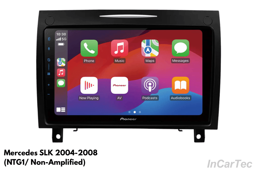 Mercedes SLK (2004–2008) 9" Pioneer SPH-PF97BT Perfect Fit Stereo Kit – NTG1 Non-Amplified