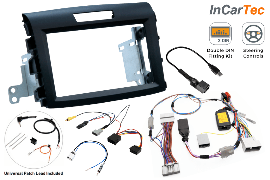Honda CR-V (2012–2017) Double DIN Car Stereo Fitting Kit – Type B Navigation, USB & Camera Retention