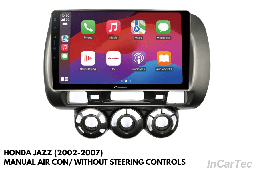 Honda Jazz (2002-07) Pioneer SPH-PF97BT 9" Perfect Fit Stereo (Manual AC/ Without Steering Controls)