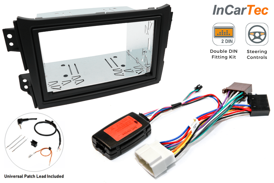 Suzuki Splash / Ritz (2008-2016) Double DIN Car Stereo Upgrade Fitting kit (WITH SWC)
