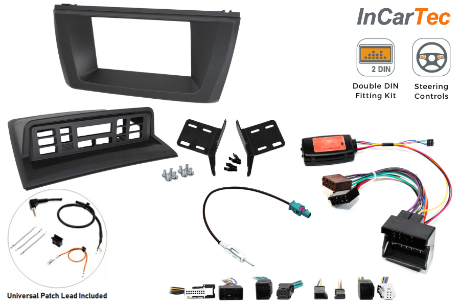 BMW X3 (E83) 2004–2010 Double DIN Stereo Upgrade Kit – Factory Climate Control
