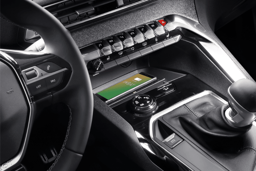 INBAY® Peugeot 3008 (M)/5008 (M) 10W Wireless smartphone charging pocket